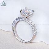  R015 Nhẫn nữ Asscher 8*8mm 
