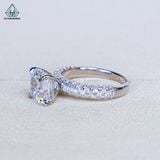  R015 Nhẫn nữ Asscher 8*8mm 
