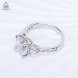  R016 Nhẫn nữ vuông Asscher 8*8mm 