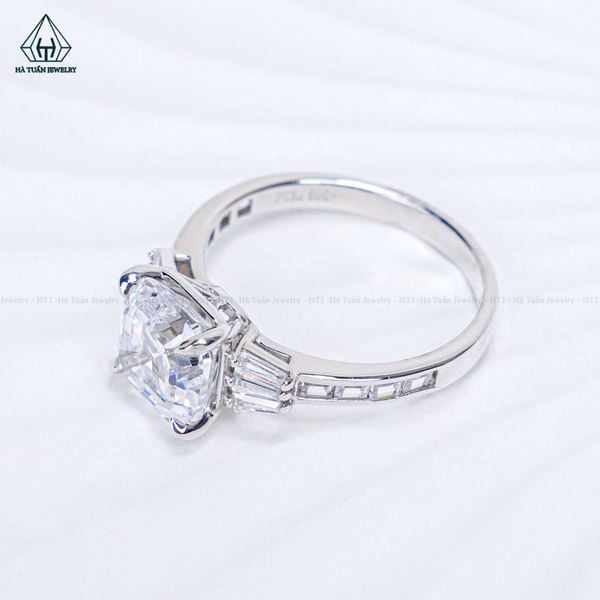  R016 Nhẫn nữ vuông Asscher 8*8mm 