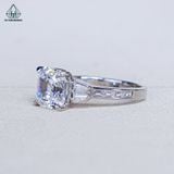  R016 Nhẫn nữ vuông Asscher 8*8mm 