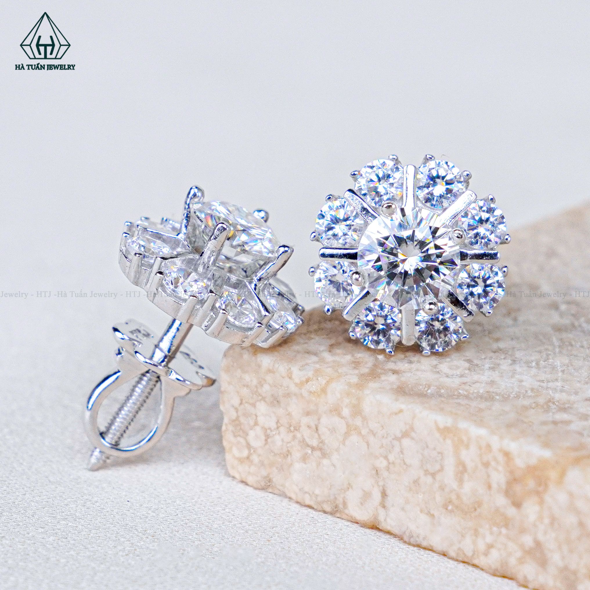  EX492 5mm Bông tai 8 cánh 