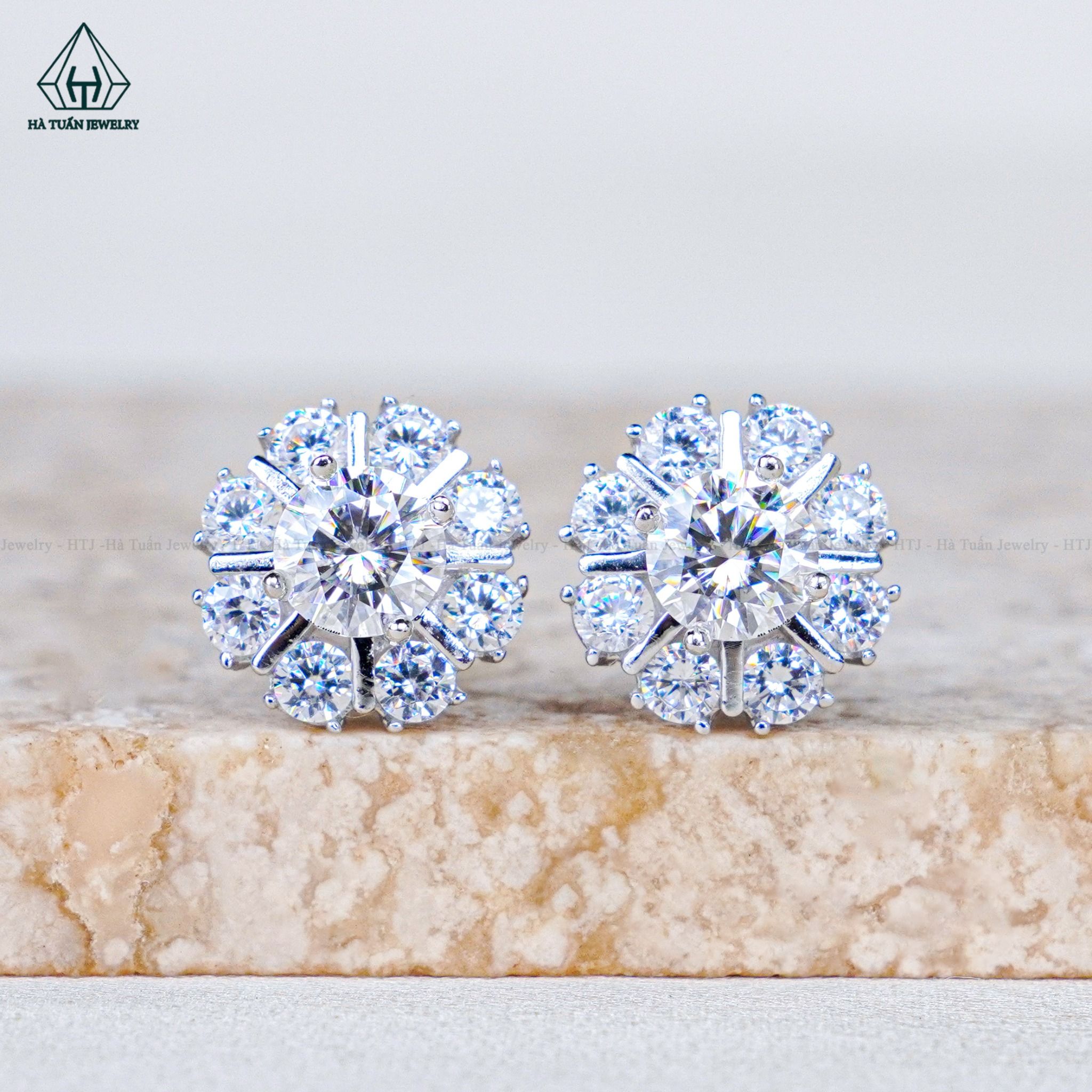  EX492 5mm Bông tai 8 cánh 