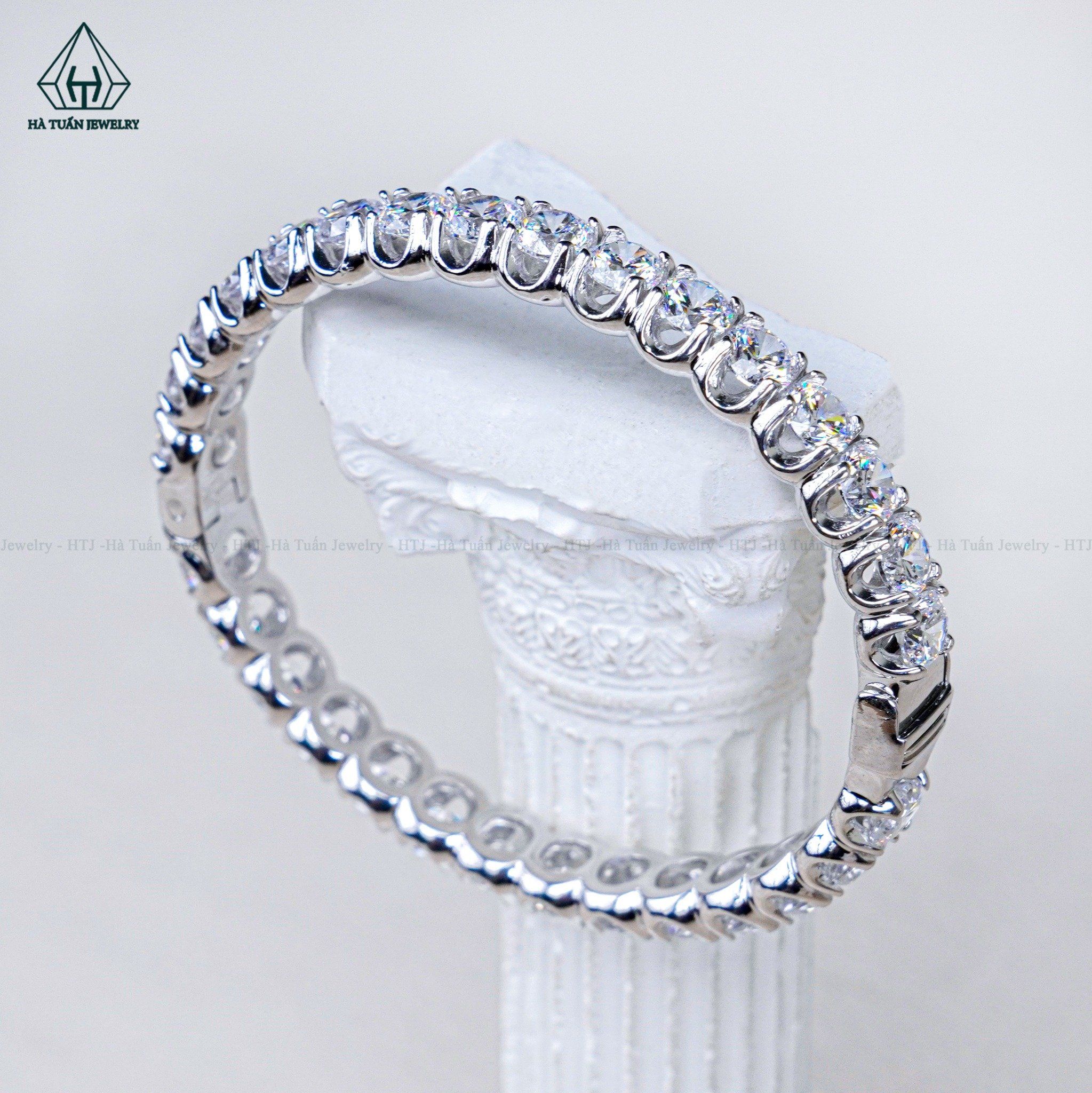 B032 5mm Vòng tay full đá cz 