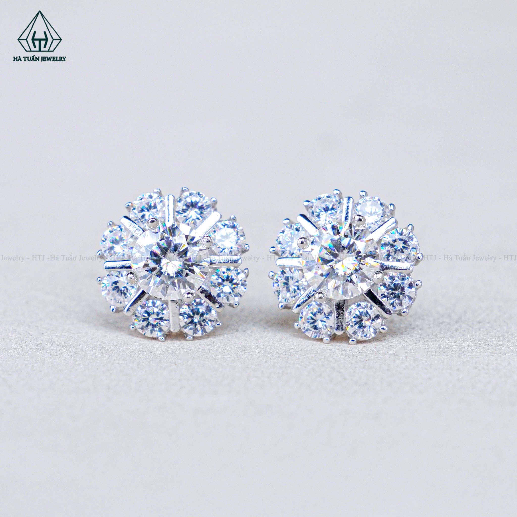  EX492 5mm Bông tai 8 cánh 