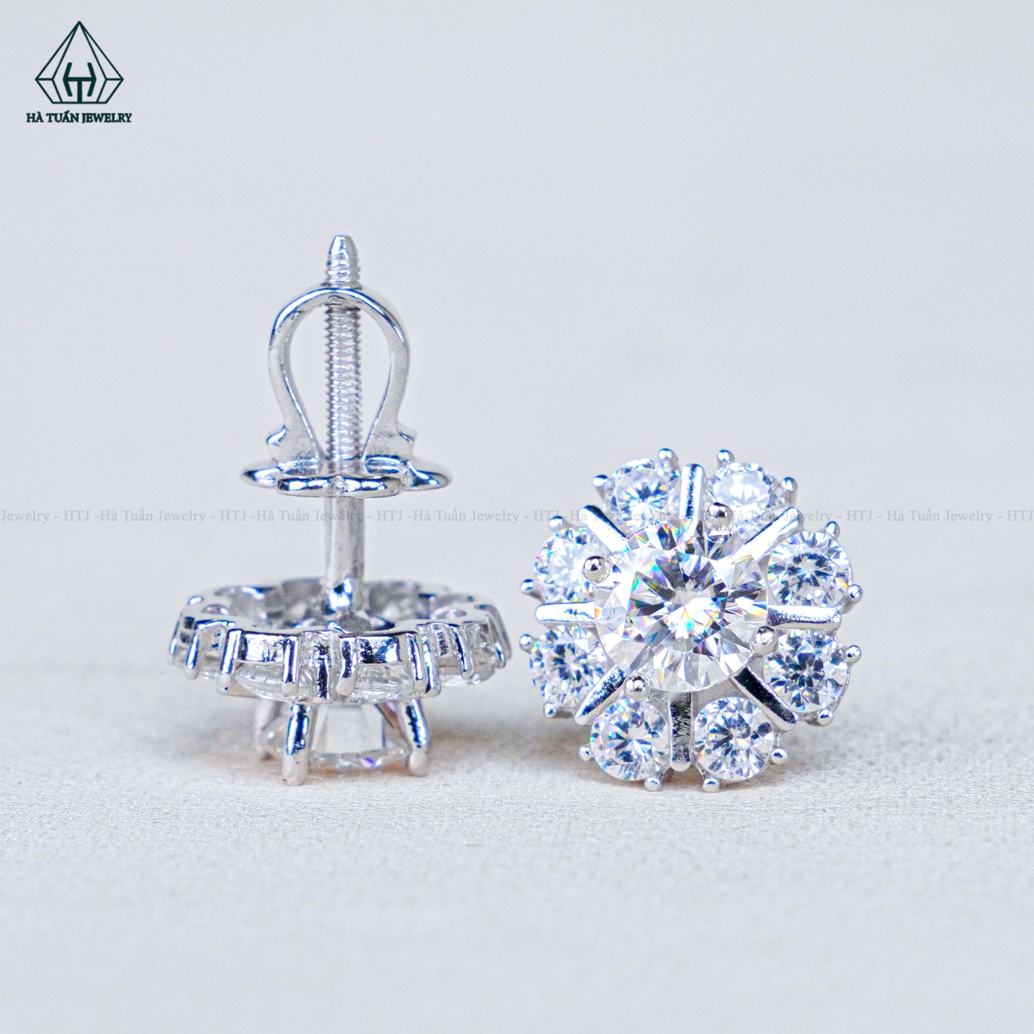  EX492 5mm Bông tai 8 cánh 