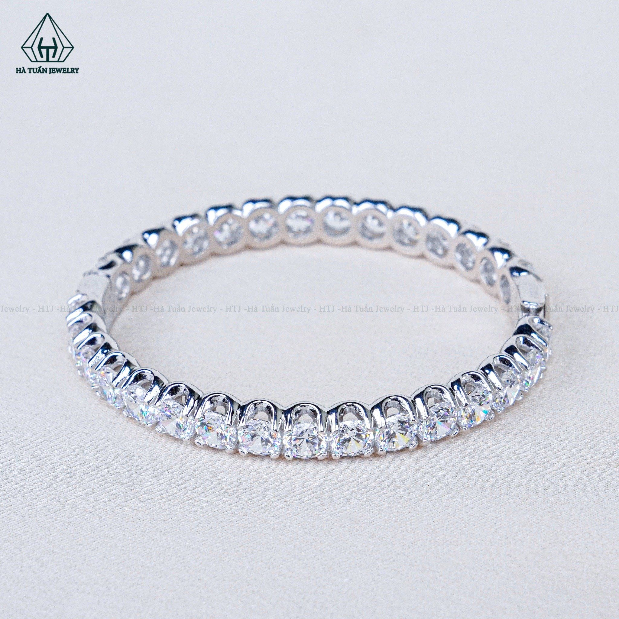  B032 5mm Vòng tay full đá cz 