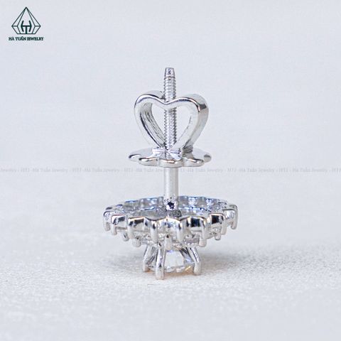 EX491 4.5mm Bông tai tròn cánh nhọn