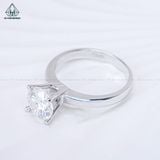  RX571 8mm Nhẫn nữ đai trơn 1 hột 