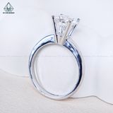  RX571 8mm Nhẫn nữ đai trơn 1 hột 