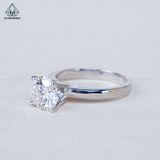  RX571 8mm Nhẫn nữ đai trơn 1 hột 