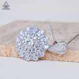  PX259 6mm Mặt dây chuyền phối baguette 