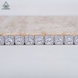  B037 Lắc tay halo vuông đá 4mm 