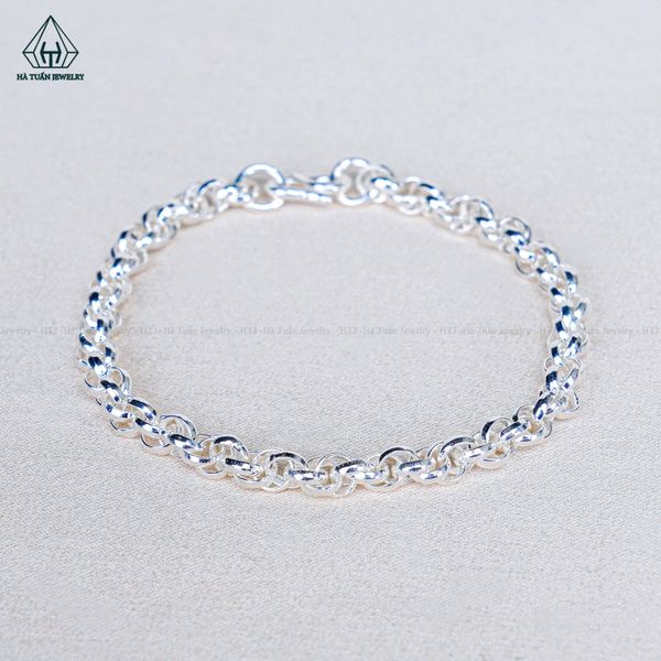  BB040 4mm Lắc tay mắt xích em bé 