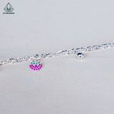  BB124 Lắc tay em bé charm dâu 