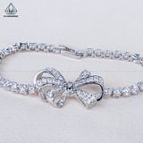  B039 Lắc tay nơ full đá 