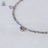  A478 Lắc chân bi mix trái tim 