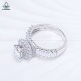  RX669 6.5mm Nhẫn nữ đai baguette 