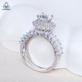  RX669 6.5mm Nhẫn nữ đai baguette 