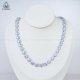  NCX084 6mm Dây chuyền halo full đá CZ 