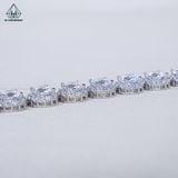  NCX084 6mm Dây chuyền halo full đá CZ 