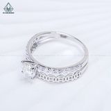  RX672 5mm Nhẫn nữ phối kim tiền 