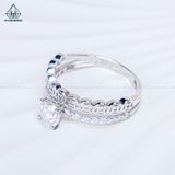  RX672 5mm Nhẫn nữ phối kim tiền 