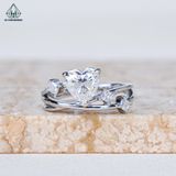  RX579 7*7mm Nhẫn nữ MOIS HEART Trắng 