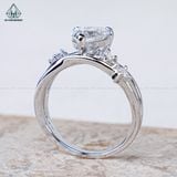  RX579 7*7mm Nhẫn nữ MOIS HEART Trắng 