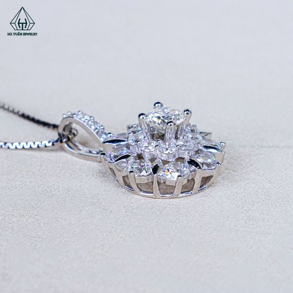  PX368 6mm Mặt dây hoa đá 
