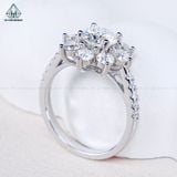  RX583 6.5mm Nhẫn nữ hoa đá FULL MOIS (không mã cạnh) 