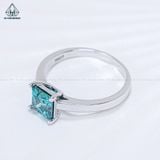  RX585 5.5*5.5mm Nhẫn nữ trơn Princess 