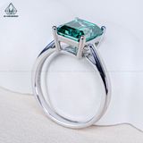  RX587 Nhẫn trơn Emerald 8*10mm 