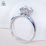  RX596 5mm Nhẫn nữ halo FULL MOIS (không mã cạnh) 