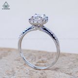  RX596 5mm Nhẫn nữ halo FULL MOIS (không mã cạnh) 