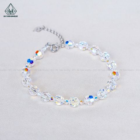 B110 Lắc tay pha lê bản 3mm-6mm