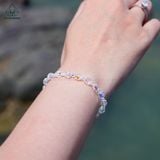  B110 Lắc tay pha lê bản 3mm-6mm 