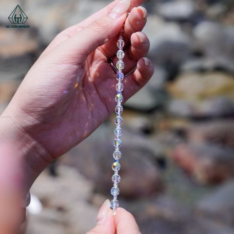 B110 Lắc tay pha lê bản 3mm-6mm