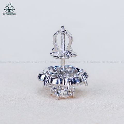 EX609 5mm Bông tai 6 cánh viền