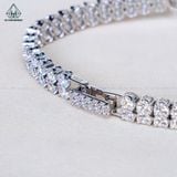  B114 Lắc tay nơ full đá 2 hàng 