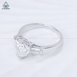 RX582 8*8mm Nhẫn nữ FULL MOIS HEART TAPER (Không mã cạnh) 