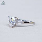  RX582 8*8mm Nhẫn nữ FULL MOIS HEART TAPER (Không mã cạnh) 