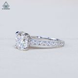  RX593 9mm Nhẫn nữ FULL MOIS 1 hàng đá (không mã cạnh) 