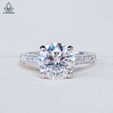  RX593 9mm Nhẫn nữ FULL MOIS 1 hàng đá (không mã cạnh) 