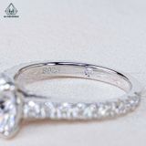  RX593 9mm Nhẫn nữ FULL MOIS 1 hàng đá (không mã cạnh) 