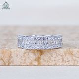  RX262 Nhẫn phối baguette + nửa tấm tròn 