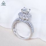  RX679 6mm Nhẫn nữ 2 hàng đá 