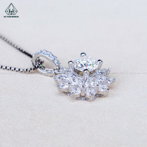 PX370 6.3mm Mặt dây hoa đá 10 cánh