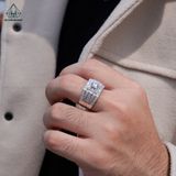  RMX179 6mm Nhẫn nam 5 hàng đá 