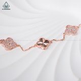  B900 Lắc tay VAN hồng đá móc máy 